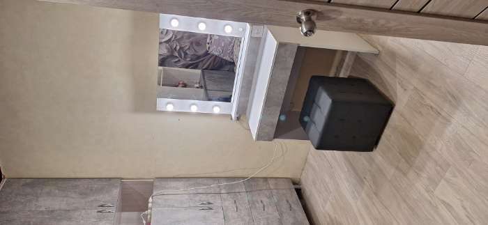 Фотография покупателя товара Стол туалетный «Акцент №12», 800 × 480 × 1500 мм, с подсветкой, цвет белый/цемент светлый - Фото 1