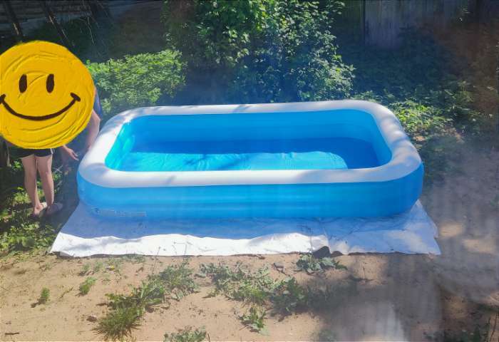 Фотография покупателя товара Бассейн надувной Bestway, 305×183×46 см, 54150 - Фото 2