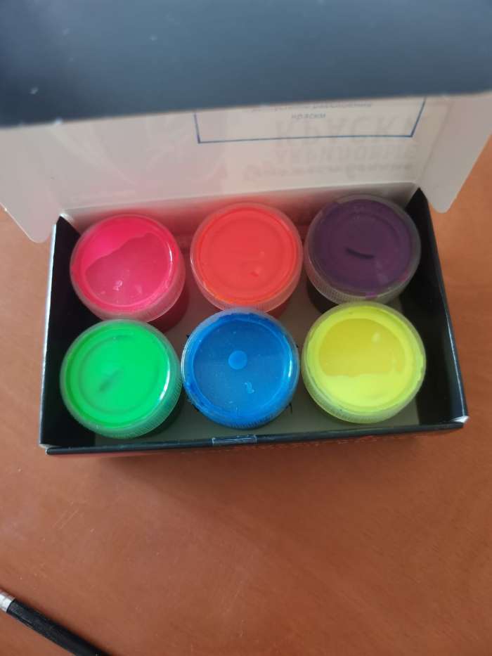 Фотография покупателя товара Краска акриловая, набор 6 цветов х 20 мл, Fluo, Calligrata, флуоресцентная, морозостойкая, художественная - Фото 6
