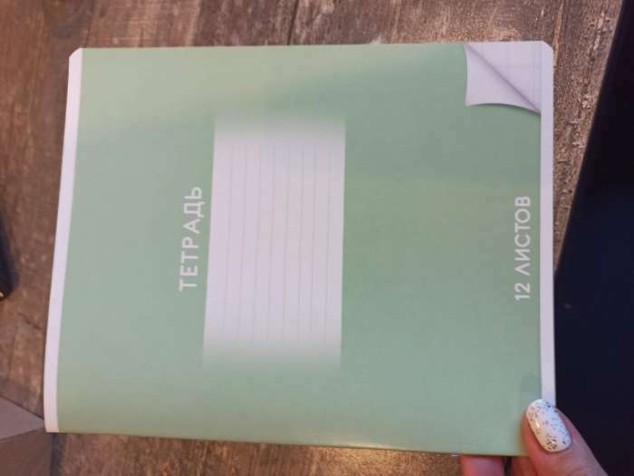 Фотография покупателя товара Тетрадь 12 листов в крупную клетку Calligrata «Школьная. Зелёная», обложка мелованный картон, ВД-лак, блок офсет, белизна 95% - Фото 1
