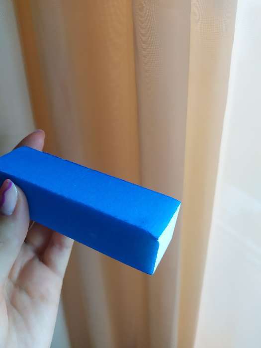 Фотография покупателя товара Баф наждачный для ногтей «Нео», четырёхсторонний, 9,5 × 2,5 × 2,5 см, цвет МИКС - Фото 4
