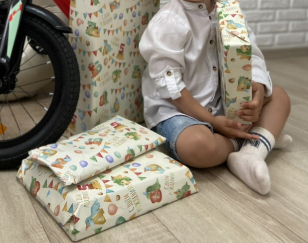 Фотография покупателя товара Бумага упаковочная глянцевая "С днем рождения!", 50 х 70 см - Фото 1