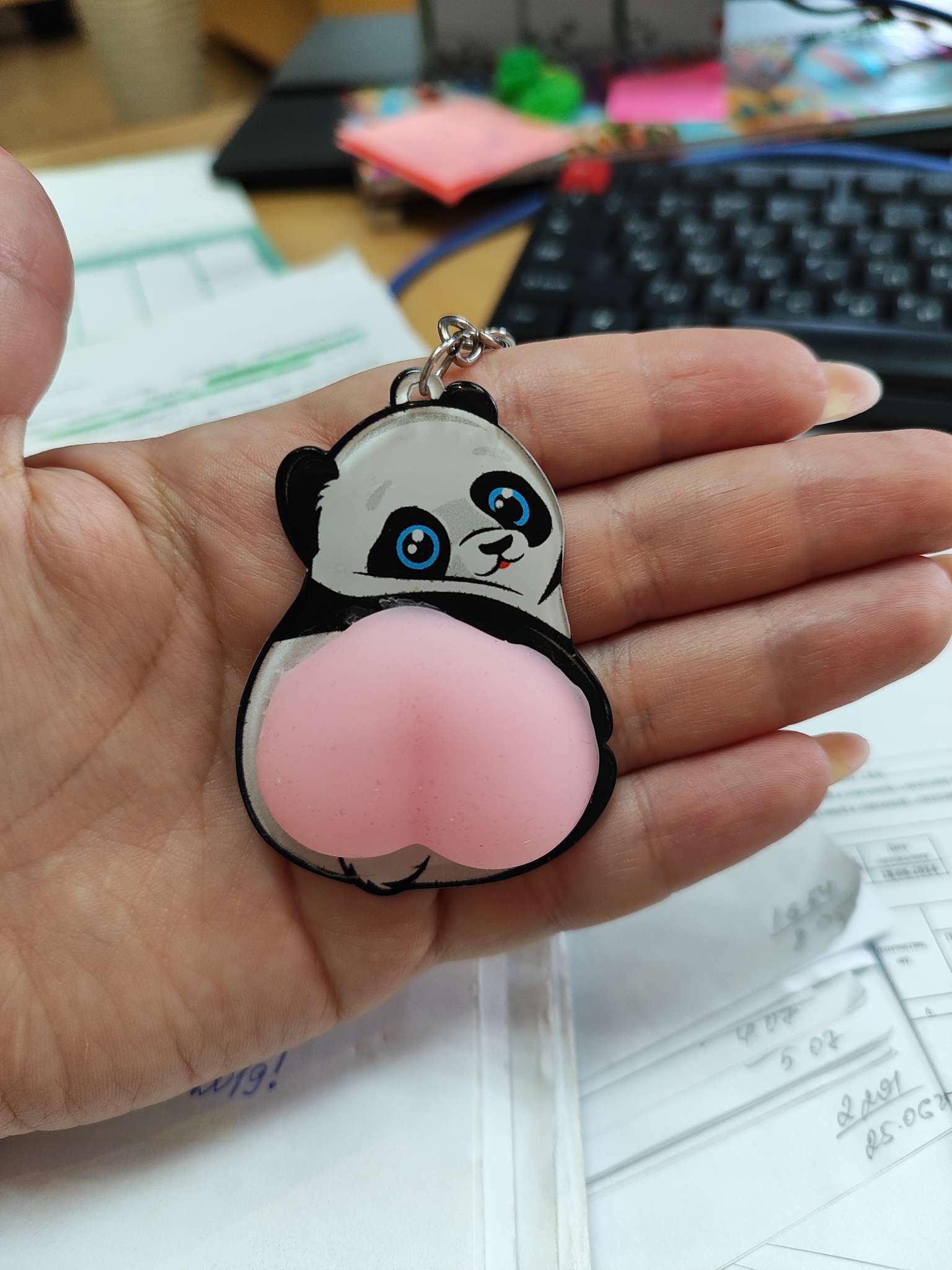 Фотография покупателя товара Брелок мялка для ключей «Лисичка с сердечком» 4.6×7 см - Фото 2