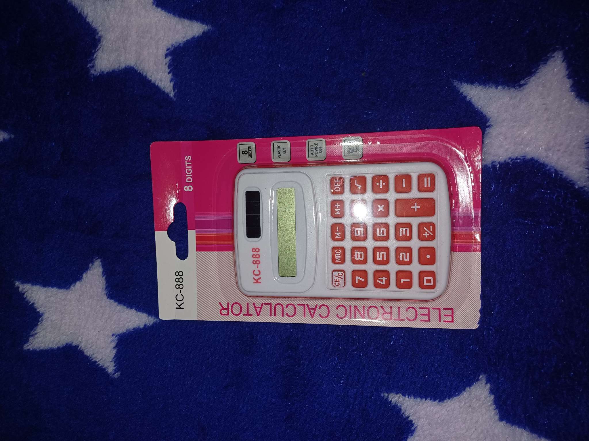 Фотография покупателя товара Калькулятор карманный с цветными кнопками, 8 - разрядный, МИКС - Фото 1