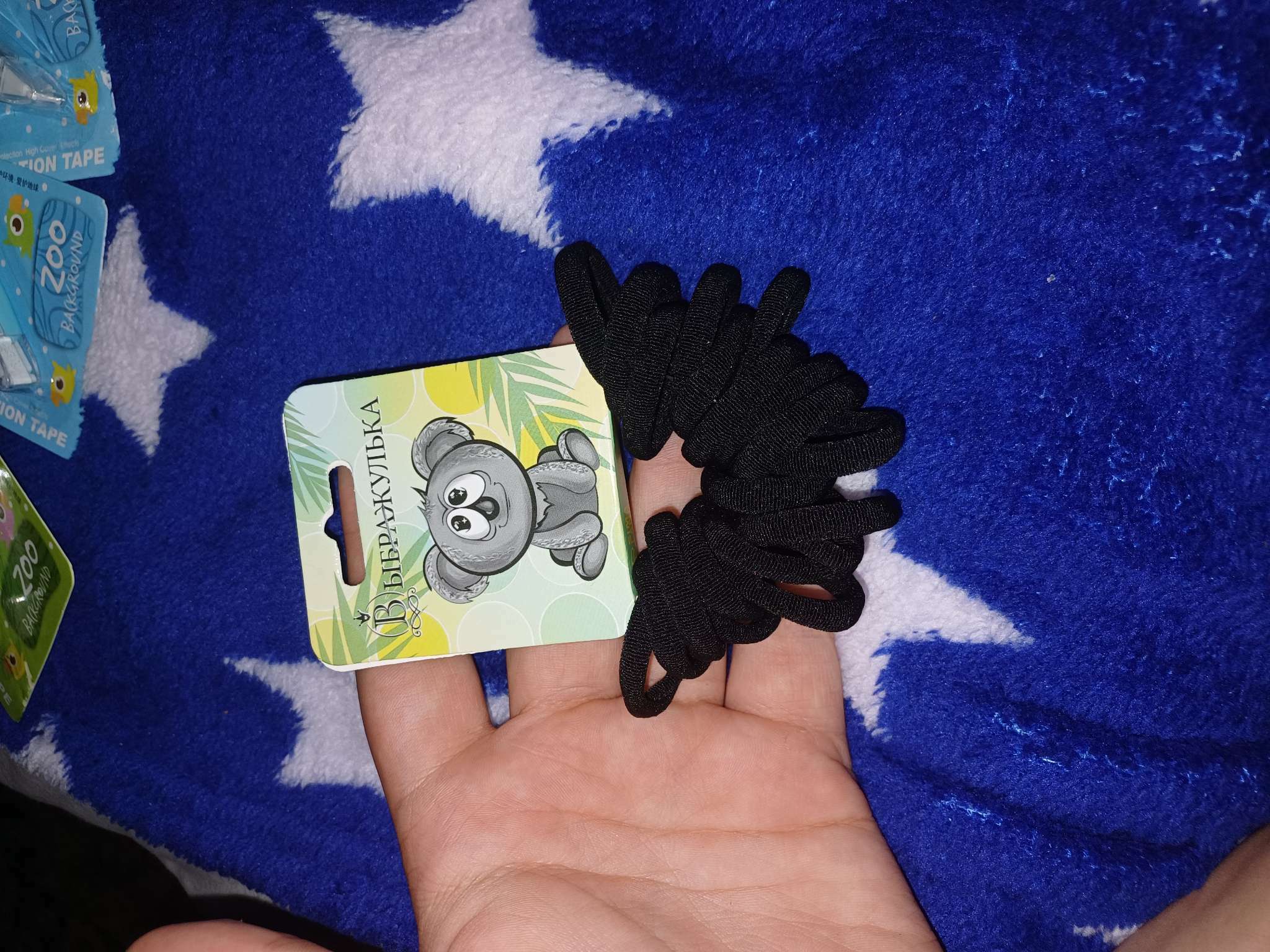 Фотография покупателя товара Резинки для волос «Радуга», набор 20 шт., белые - Фото 2