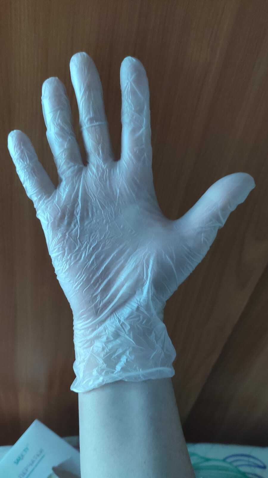 Фотография покупателя товара Перчатки Benovy (Saf&ty), виниловые, размер M, 50 пар, прозрачные - Фото 2