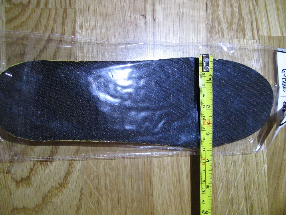 Фотография покупателя товара Стельки для обуви, влаговпитывающие, дышащие, р-р RU 40 (р-р Пр-ля 44), 26 см, пара, цвет чёрный/жёлтый - Фото 3