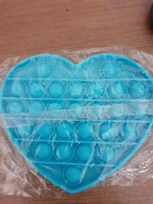 Фотография покупателя товара Антистресс игрушка «Вечная пупырка», сердце, трехцветное, МИКС - Фото 9