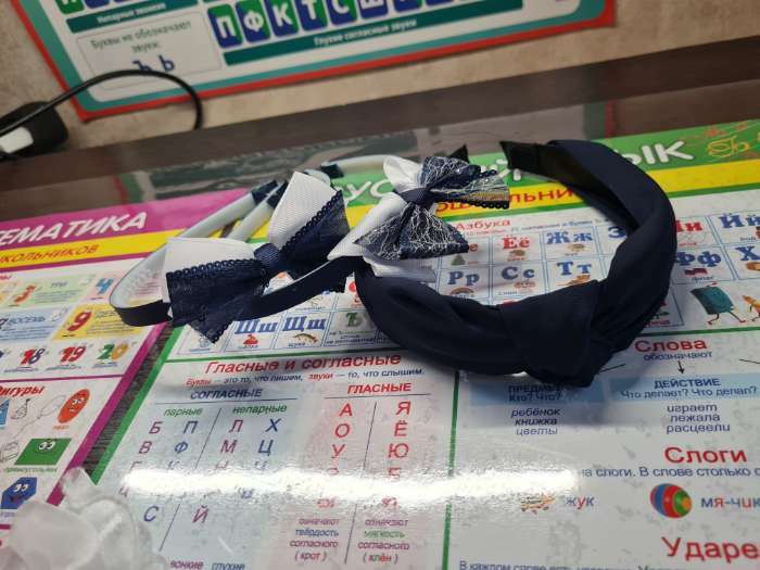 Фотография покупателя товара Ободок для волос «Кокетка», 3 см, бежевый - Фото 4