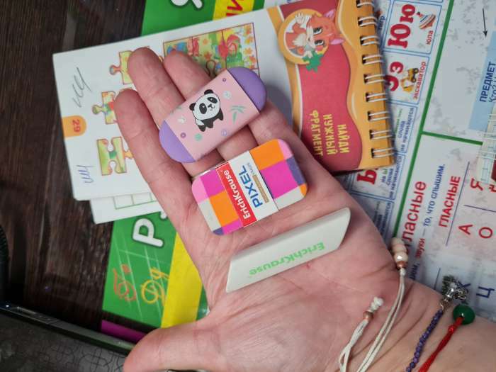 Фотография покупателя товара Ластик ErichKrause «Pixel», мягкий, гипоаллергенный, микс (цена за шт.) - Фото 1