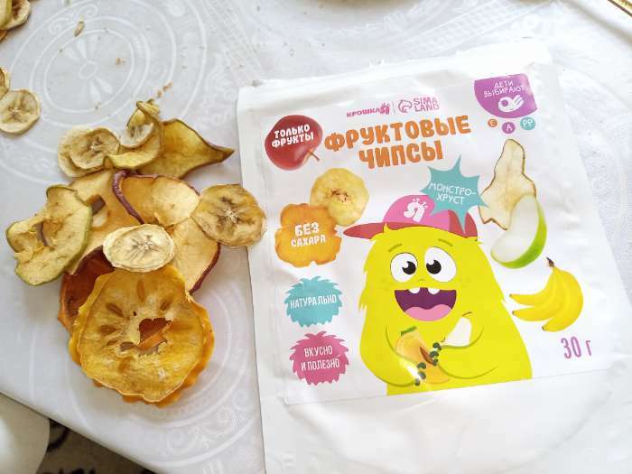 Фотография покупателя товара Фруктовые чипсы Крошка Я, без сахара , банан, 30гр - Фото 1
