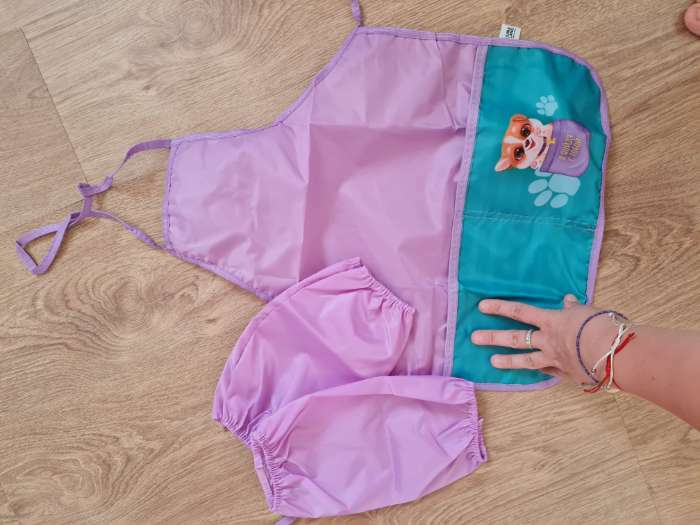 Фотография покупателя товара Фартук для труда + нарукавники Calligrata «Милый песик», 485×395/250×160 мм, рост 116-140 см - Фото 1