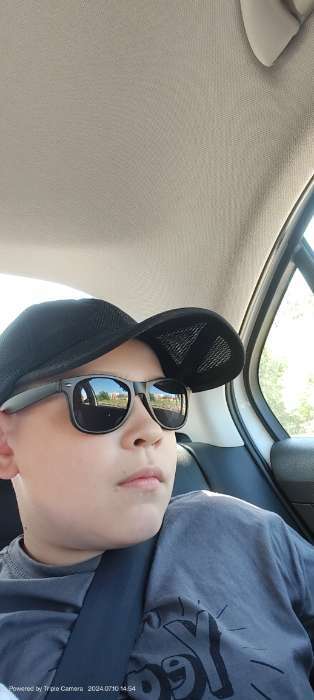 Фотография покупателя товара Очки солнцезащитные «OneSun. Wayfarer», uv 380, чёрные - Фото 2