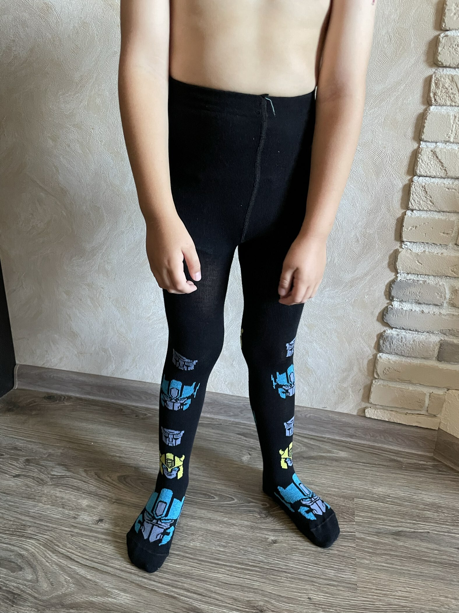 Фотография покупателя товара Колготки детские «Transformers», рост 92-98 см, цвет чёрный - Фото 1