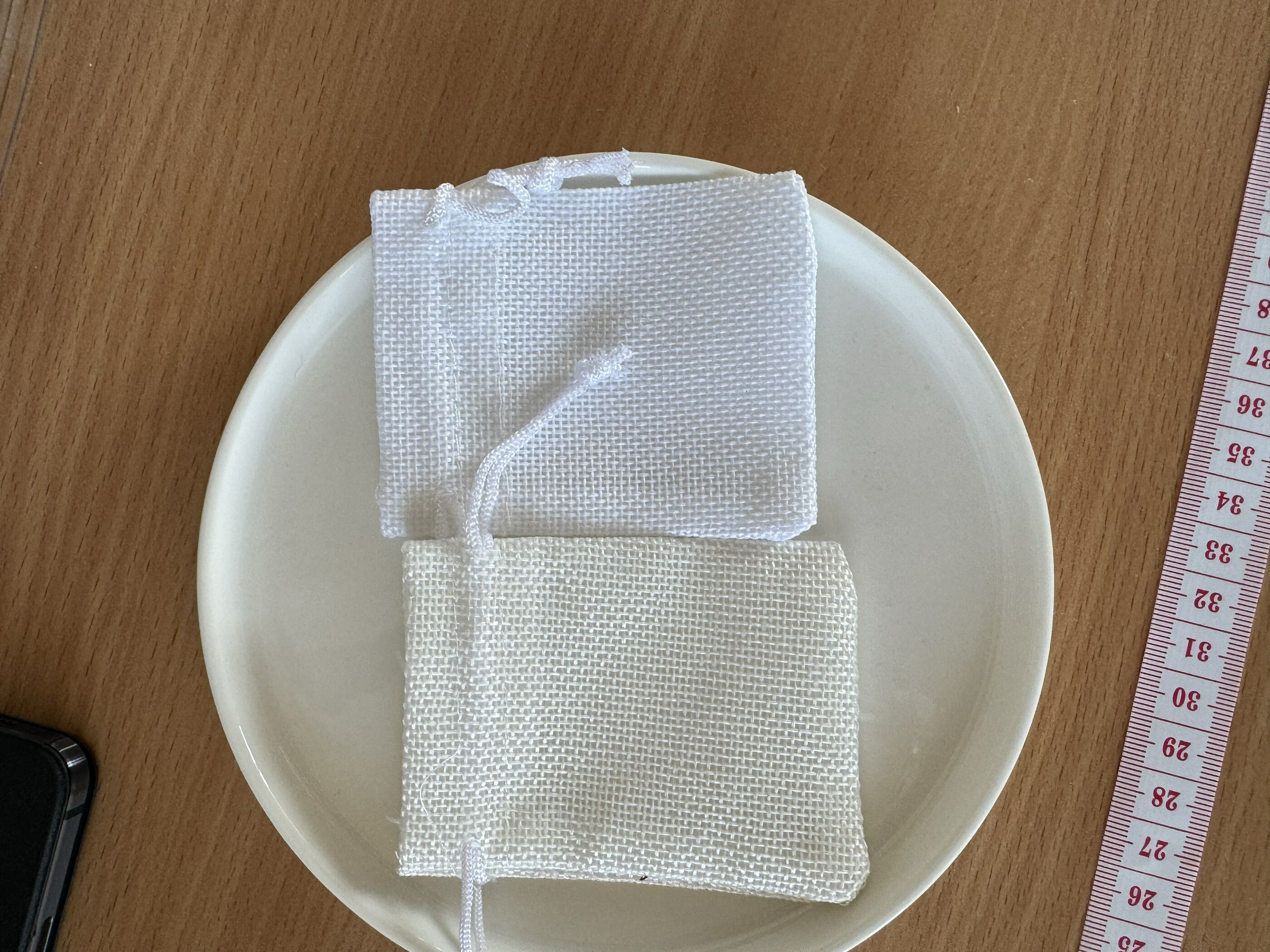 Фотография покупателя товара Холщовый мешочек для украшений, подарков и трав, текстиль «Эко», белый, 7×9 см - Фото 18