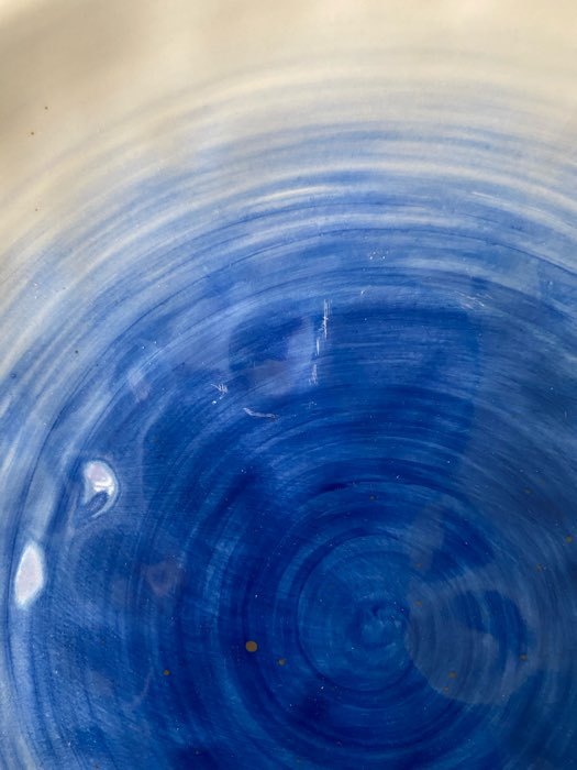 Фотография покупателя товара Тарелка фарфоровая Доляна «Космос», d=27,5 см, цвет синий - Фото 7