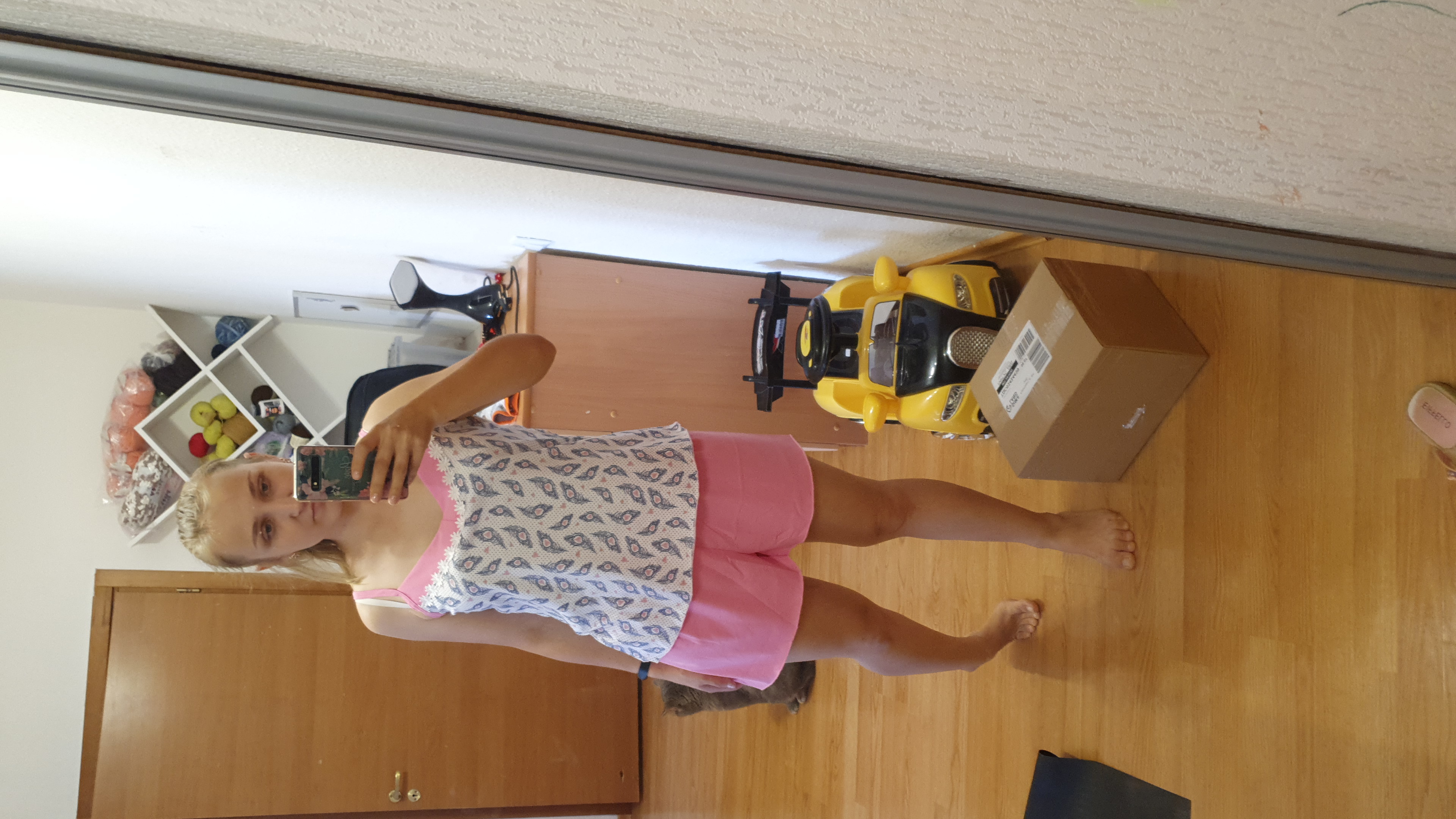 Фотография покупателя товара Пижама женская (майка, шорты), цвет МИКС, размер 56 - Фото 1
