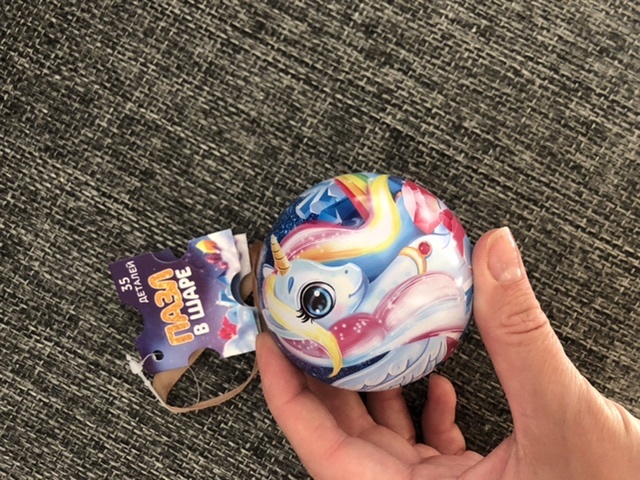 Фотография покупателя товара Пазл в ёлочном шаре «Волшебный мир пони», 35 элементов - Фото 1