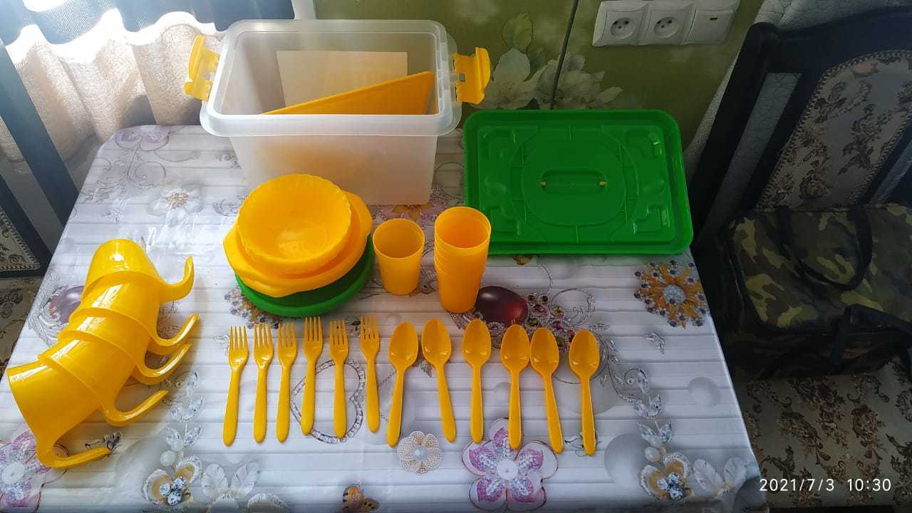 Фотография покупателя товара Набор посуды на 6 персон «Все за стол», 44 предметов, цвет микс