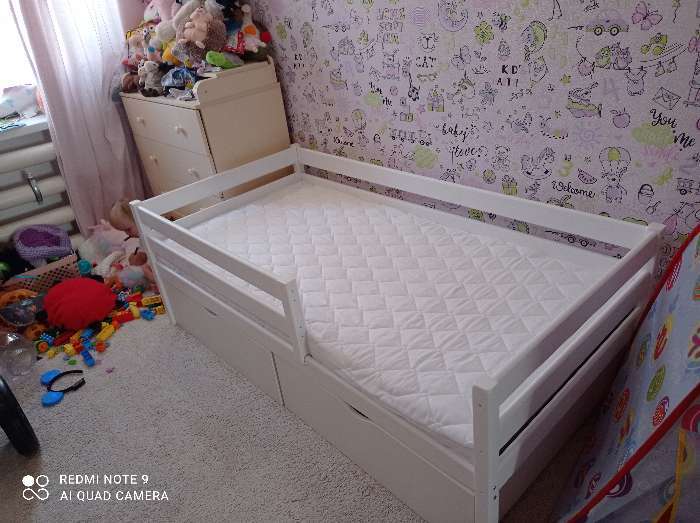Фотография покупателя товара Кровать Сева, спальное место 1600х800, Белый/Массив Берёзы - Фото 80
