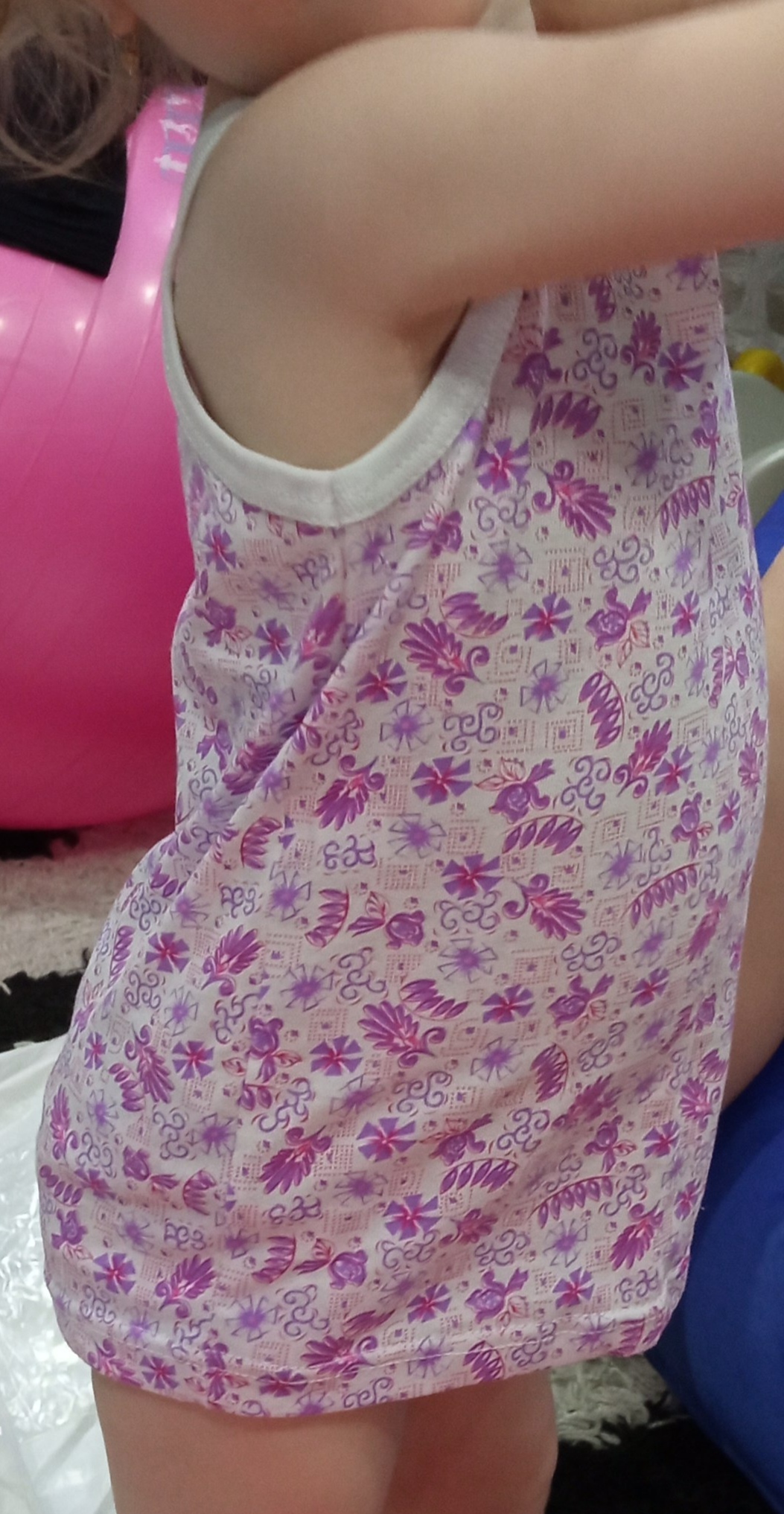Фотография покупателя товара Комплект (майка, трусы) для девочки, цвет розовый, рост 98-104 см