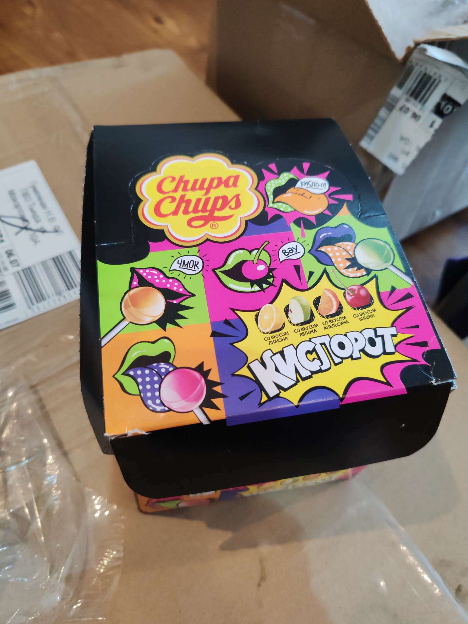 Фотография покупателя товара Карамель Chupa Chups «Кислорот», ассорти, 12 г - Фото 22
