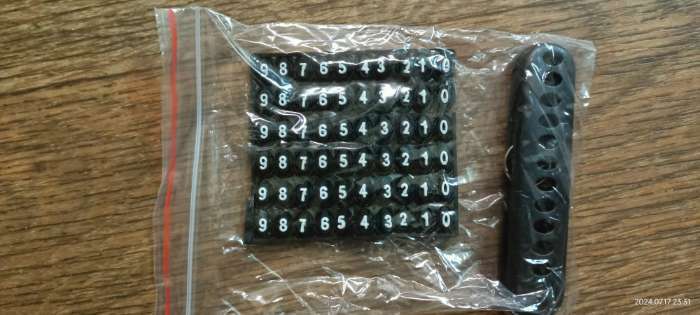 Фотография покупателя товара Брелок для ключей TORSO с номером телефона, пластиковый, черный