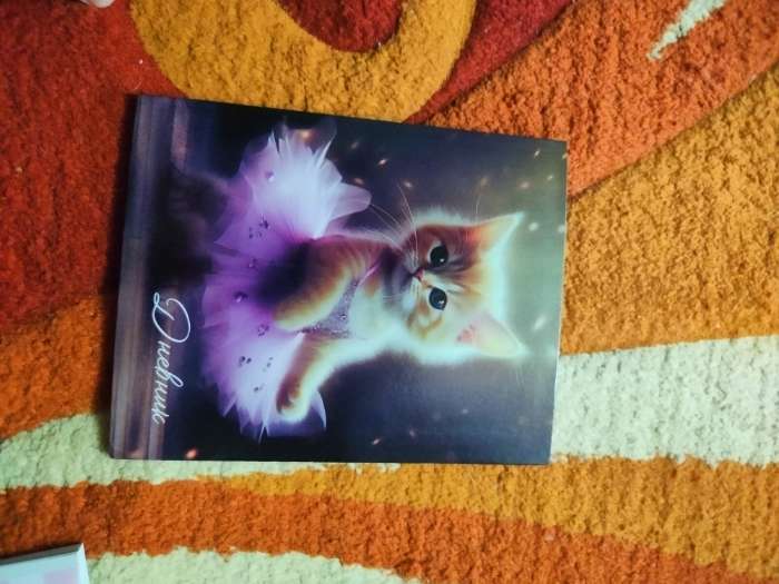Фотография покупателя товара Дневник школьный для 1-11 класса, в интегральной обложке, 40 л. «1 сентября:Котёнок балерина»
