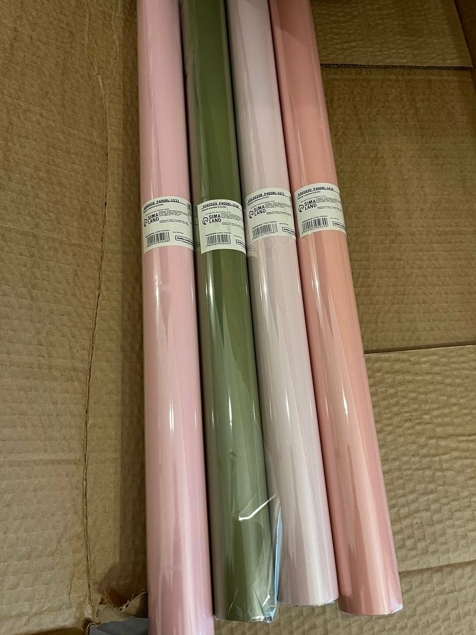 Фотография покупателя товара Пленка для цветов тонированная, матовая, розовый с серым, 0,5 х 10 м ±1 см, 65 мкм - Фото 2