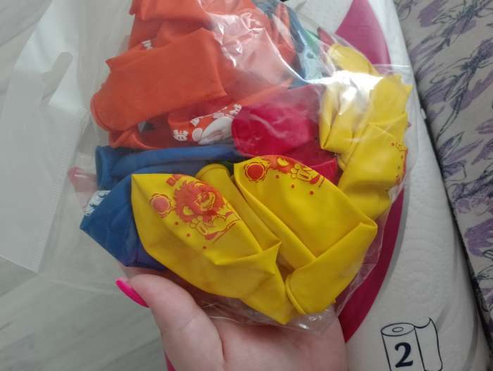 Фотография покупателя товара Шар воздушный «С Днем рождения!», 12 дюйм, латексный, 5 штук, Союзмультфильм - Фото 2