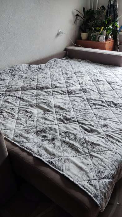 Фотография покупателя товара Покрывало 1.5-спальное LoveLife Plant, 150×230±5 см, жатка - Фото 1