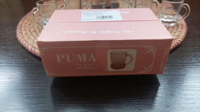 Фотография покупателя товара Набор стеклянных стопок PUMA, 25 мл, 6 шт., цвет прозрачный - Фото 1