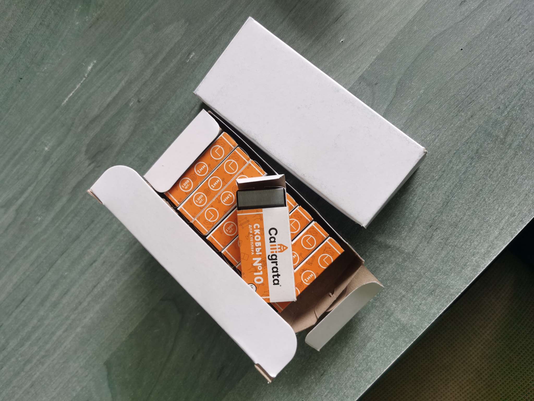 Фотография покупателя товара Скобы №10 оцинкованные CALLIGRATA, 1000 шт. - Фото 1