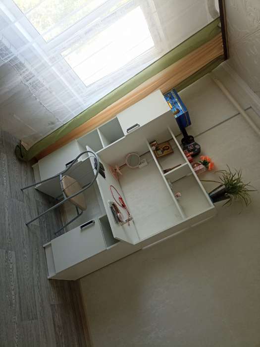 Фотография покупателя товара УЦЕНКА Стол компьютерный Клик Мебель, 1230×570×1600 мм, с надстройкой, ясень шимо темный/светлый 426 - Фото 13