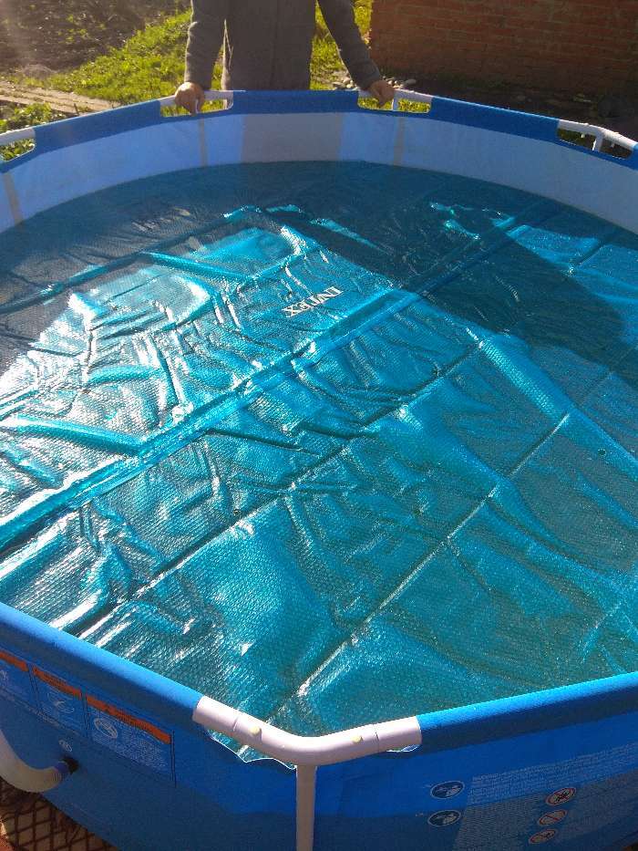Фотография покупателя товара Тент прозрачный для бассейнов d=305 см, 29021 INTEX