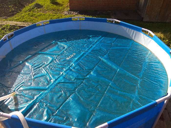 Фотография покупателя товара Тент прозрачный для бассейнов d=366 см, 29022 INTEX - Фото 1