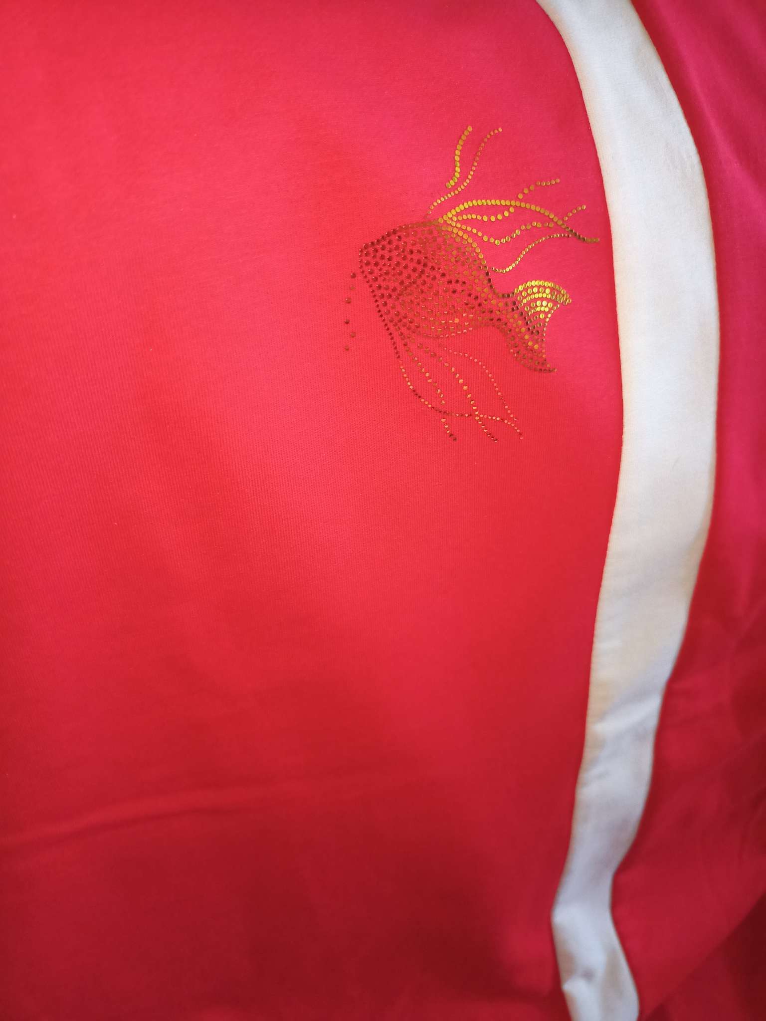 Фотография покупателя товара Термоаппликация «Золотая рыбка», с пайетками, 6×7.5 см, хамелеон - Фото 1