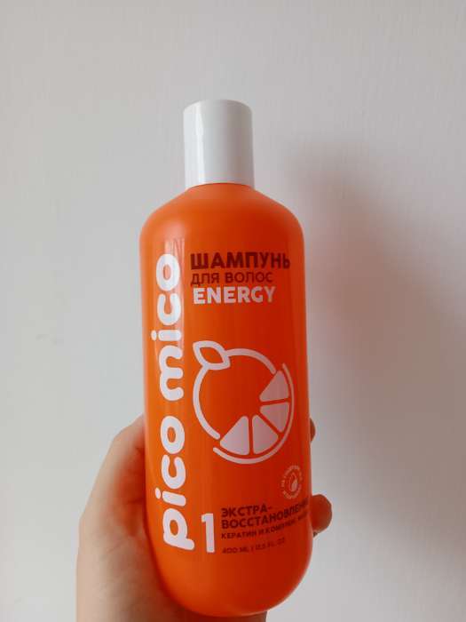 Фотография покупателя товара Шампунь для волос с маслом арганы и жожоба, супер-сила, 400 мл, PICO MICO - Фото 2