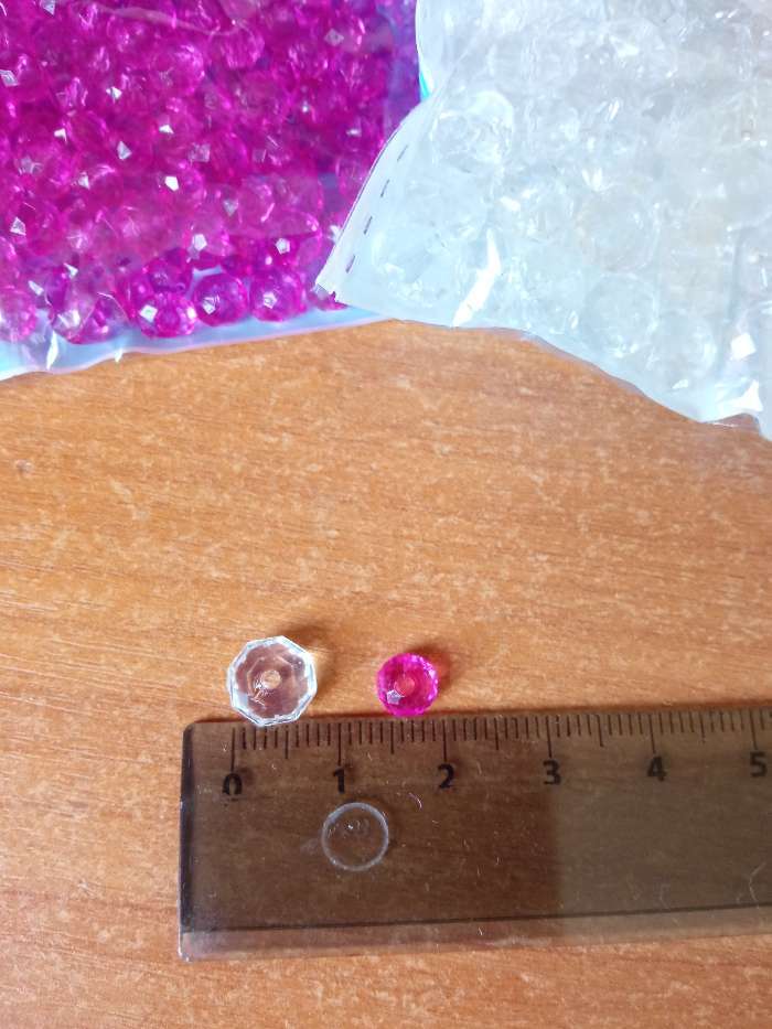 Фотография покупателя товара Бусины для творчества пластик "Кристалл с гранями фиолет" набор 20 гр 0,4х0,6х0,6 см - Фото 26