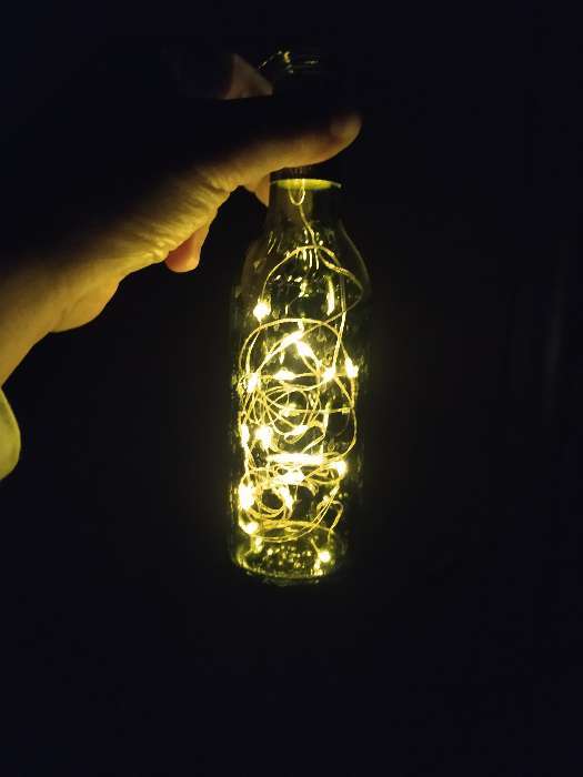 Фотография покупателя товара Гирлянда «Нить» 1 м роса с пробкой, IP20, серебристая нить, 10 LED, свечение фиолетовое, LR44х3 - Фото 111