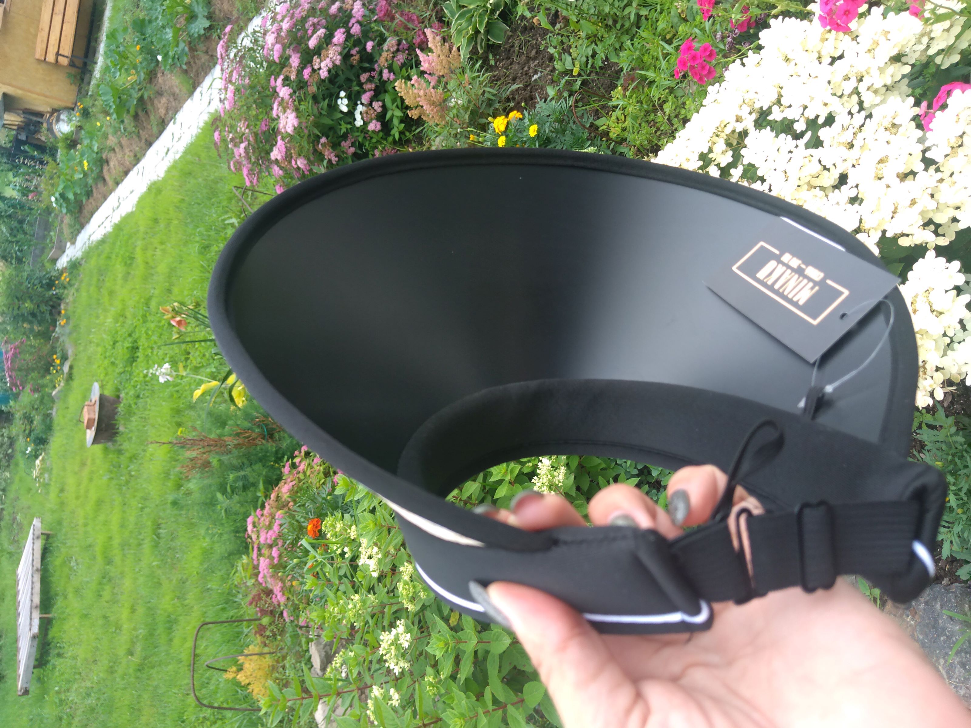 Фотография покупателя товара Козырёк женский плетёный MINAKU, бежевый, размер 58 - Фото 3