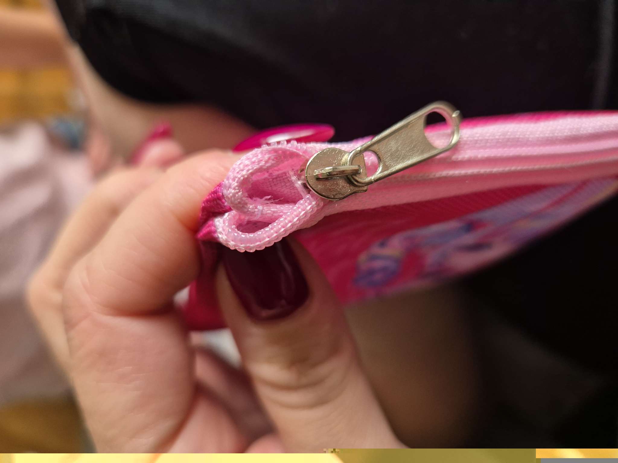 Фотография покупателя товара Кошелек детский текстильный "Аниме", 11х9х0,5 см, цвет розовый - Фото 1