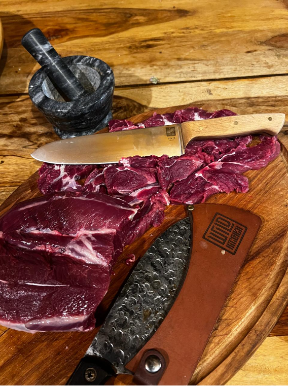 Фотография покупателя товара Нож - пчак кухонный Wild Kitchen, сталь 95×18, лезвие 16,5 см - Фото 1