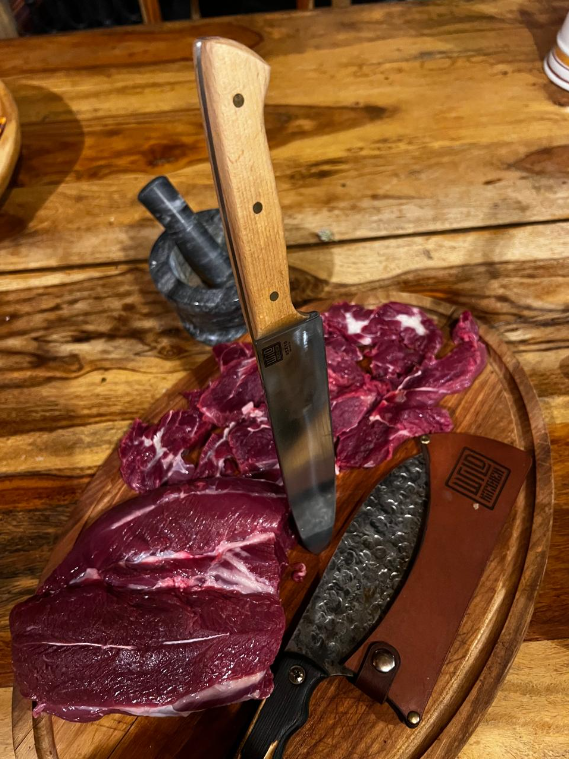 Фотография покупателя товара Нож - пчак кухонный Wild Kitchen, сталь 95×18, лезвие 16,5 см - Фото 3