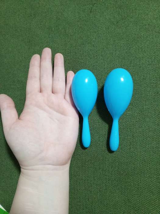 Фотография покупателя товара Детский музыкальный инструмент «Маракас», 2 шт., жёлтый - Фото 1