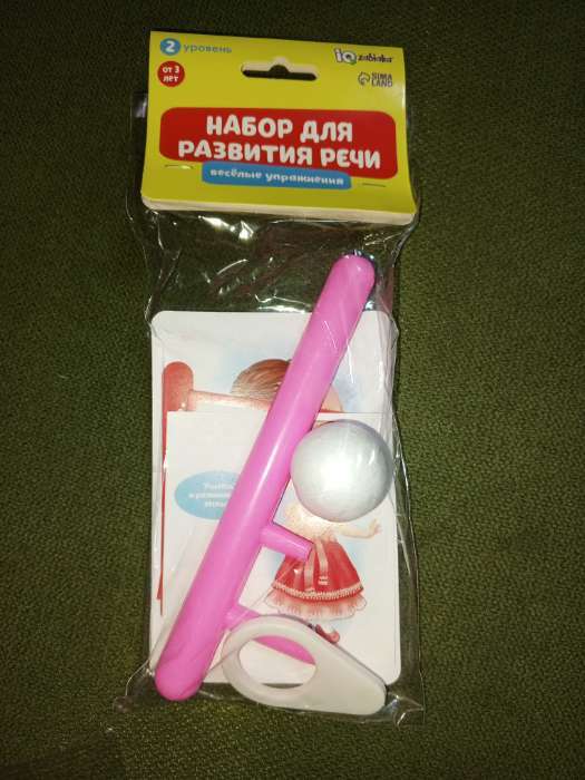 Фотография покупателя товара Набор для развития речи и дыхания «Весёлые упражнения», дыхательный тренажёр, 10 упражнений, 3+, МИКС - Фото 1
