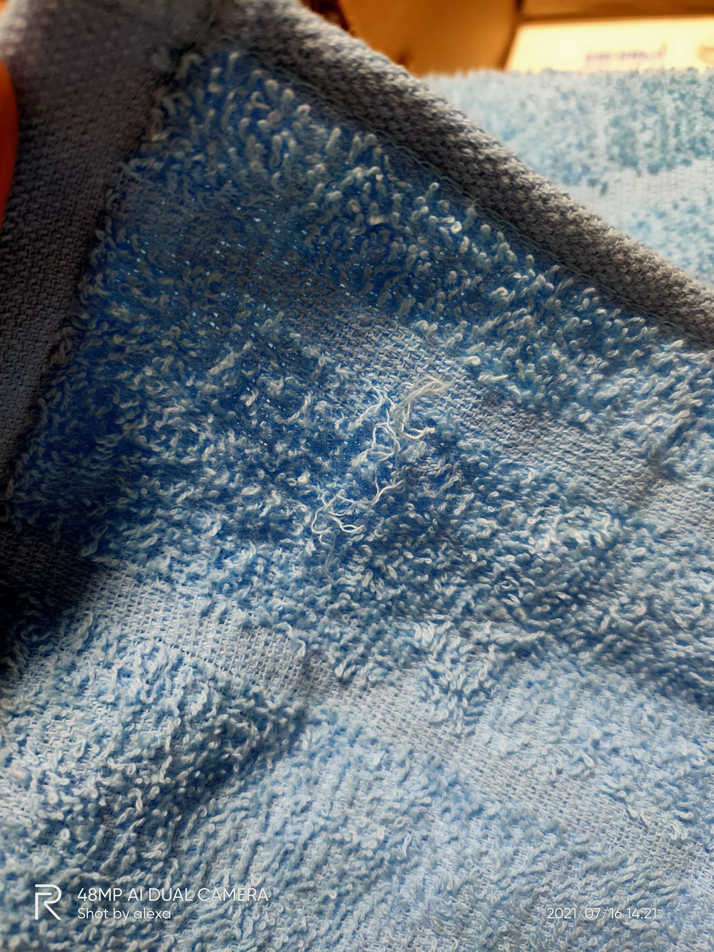 Фотография покупателя товара Полотенце махровое жаккардовое 47х90 см, голубой, хлопок 100%, 280г/м2 - Фото 1