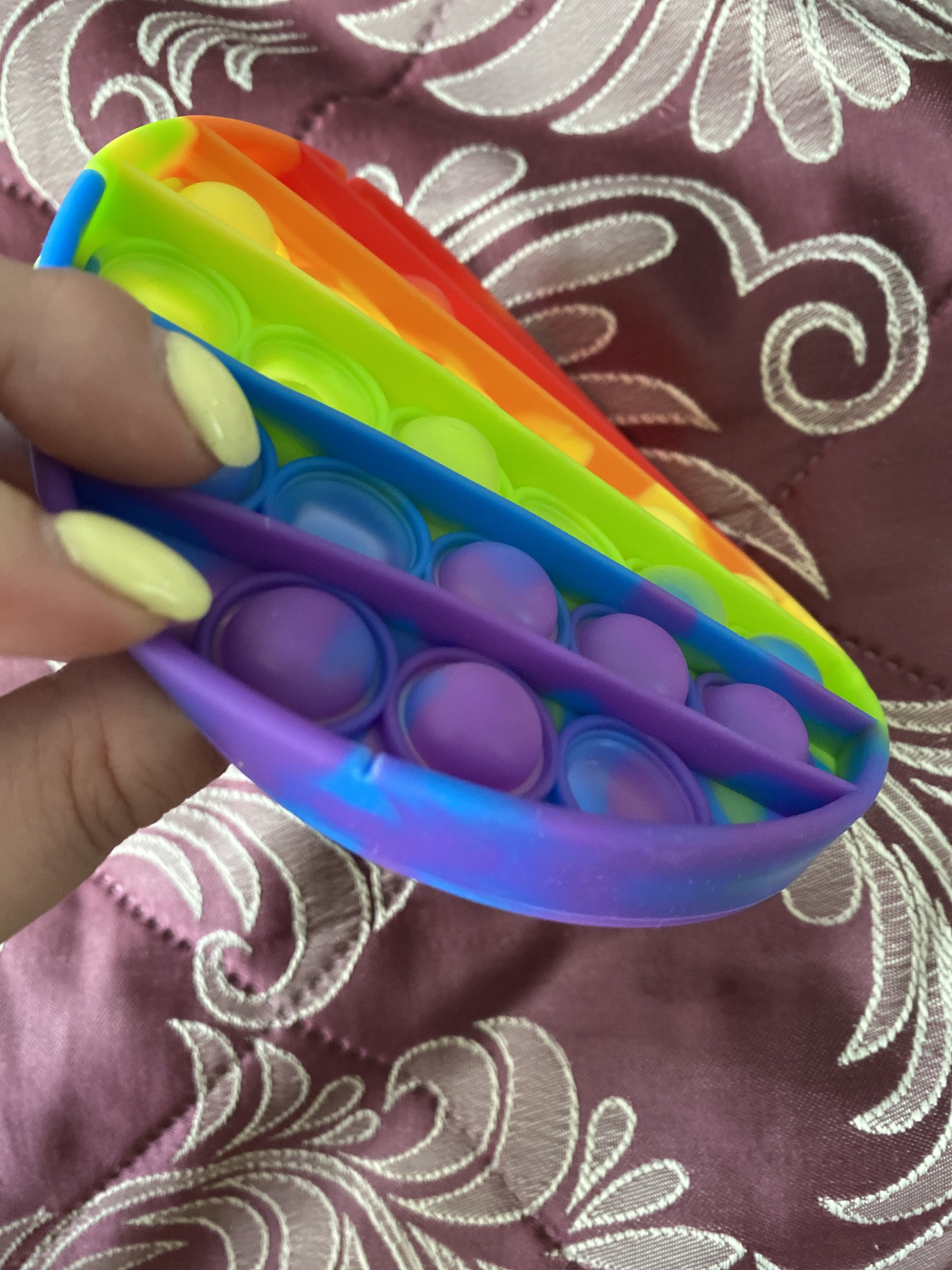 Фотография покупателя товара Антистресс игрушка «Вечная пупырка», круг, радуга - Фото 7