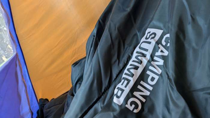 Фотография покупателя товара Спальный мешок maclay camping summer, одеяло, 2 слоя, левый, 185×90 см, +10/+25°С - Фото 2