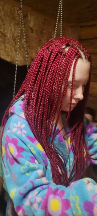 Фотография покупателя товара SIM-BRAIDS Афрокосы, 60 см, 18 прядей (CE), цвет светло-русый(#24) - Фото 1